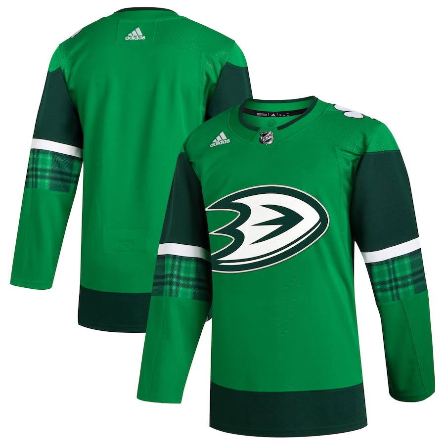 Men's Anaheim Ducks Kelly Green 2023 St. Patrick's Day Primegreen Authentic Blank Jersey Men's Anaheim Ducks Kelly Green 2023 St. Patrick's Day Primegreen Authentic Blank Jersey
